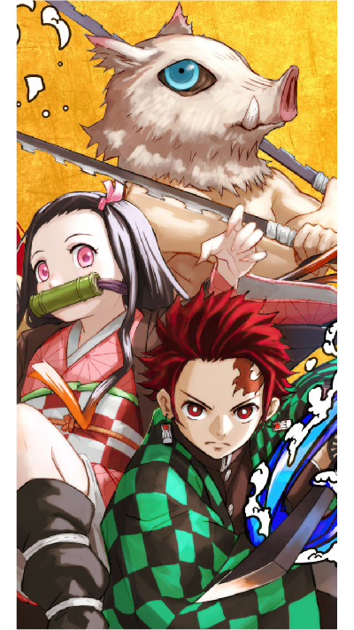 Tanjiro Zenitsu Inosuke Nezuko Kimetsu No Yaiba